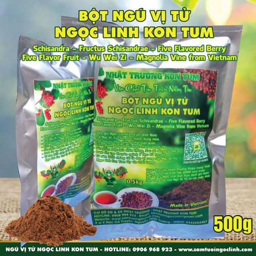 Bột Ngũ Vị Tử Ngọc Linh Kon Tum Nhật Trường 500g