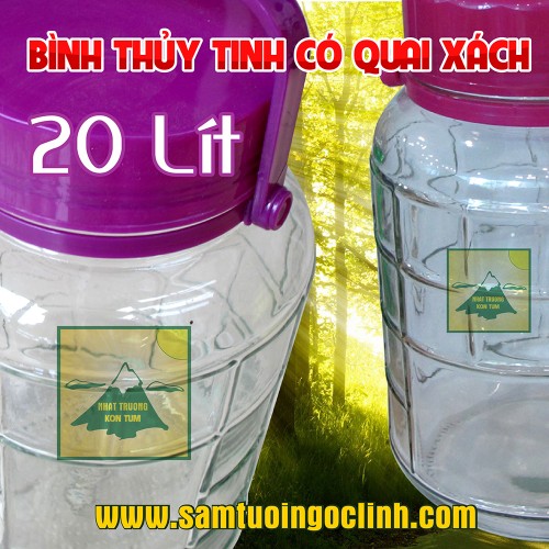 Bình Thủy Tinh 20 lít Quai Xách