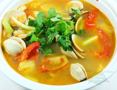 canh ngao nấu riêu 1