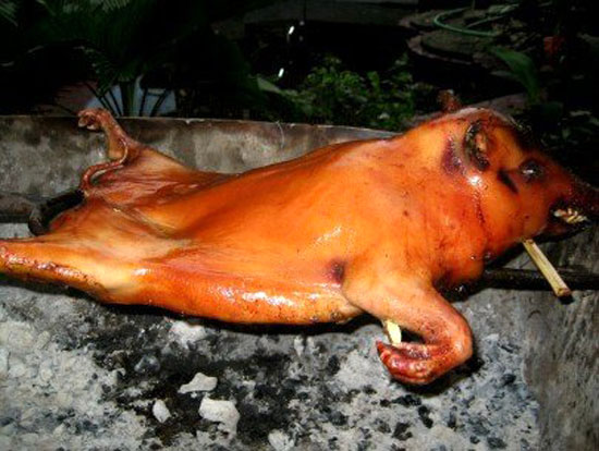 heo rẫy nướng