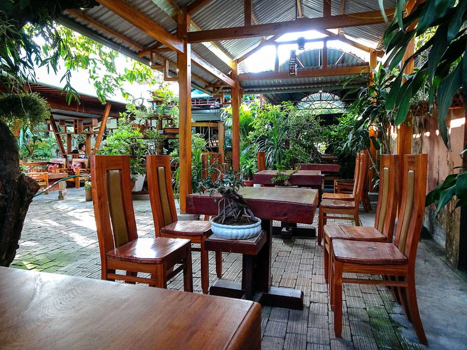 Một góc quán cà phê tp Kon Tum