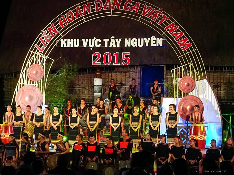 Liên hoan dân ca Việt Nam Khu Vực Tây Nguyên - Hình ảnh: Page Facebook Kon Tum Trong Tôi