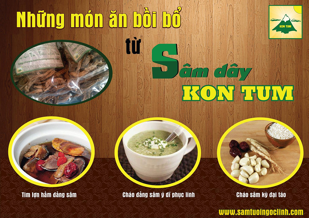 Sâm dây Kon Tum có tác dụng bổ trung, ích khí