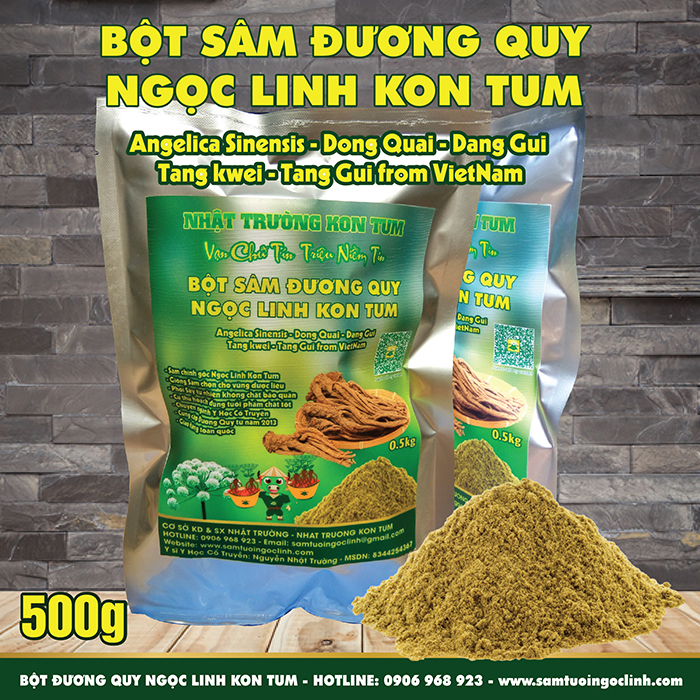 Bột Sâm Đương Quy Ngọc Linh Kon Tum Nhật Trường - 500g