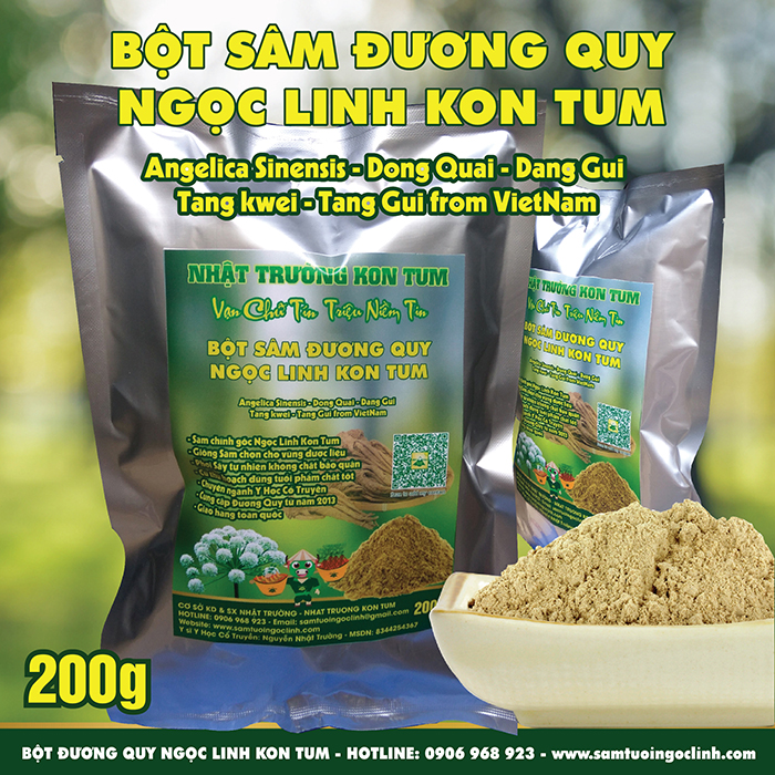 Bột Sâm Đương Quy Ngọc Linh Kon Tum Nhật Trường - 200g