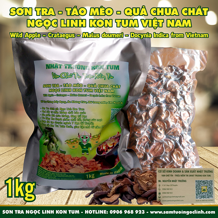 Sơn Tra, Táo Mèo, Quả Chua Chát Ngọc Linh Kon Tum 1 kg