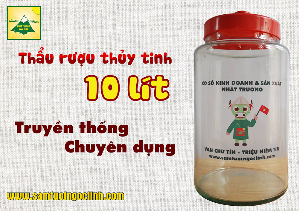 thẩu rượu thủy tinh