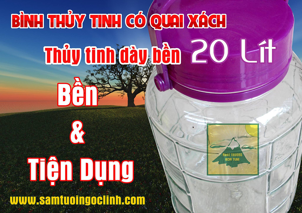 bình thủy tinh ngâm rượu 20 lít 1