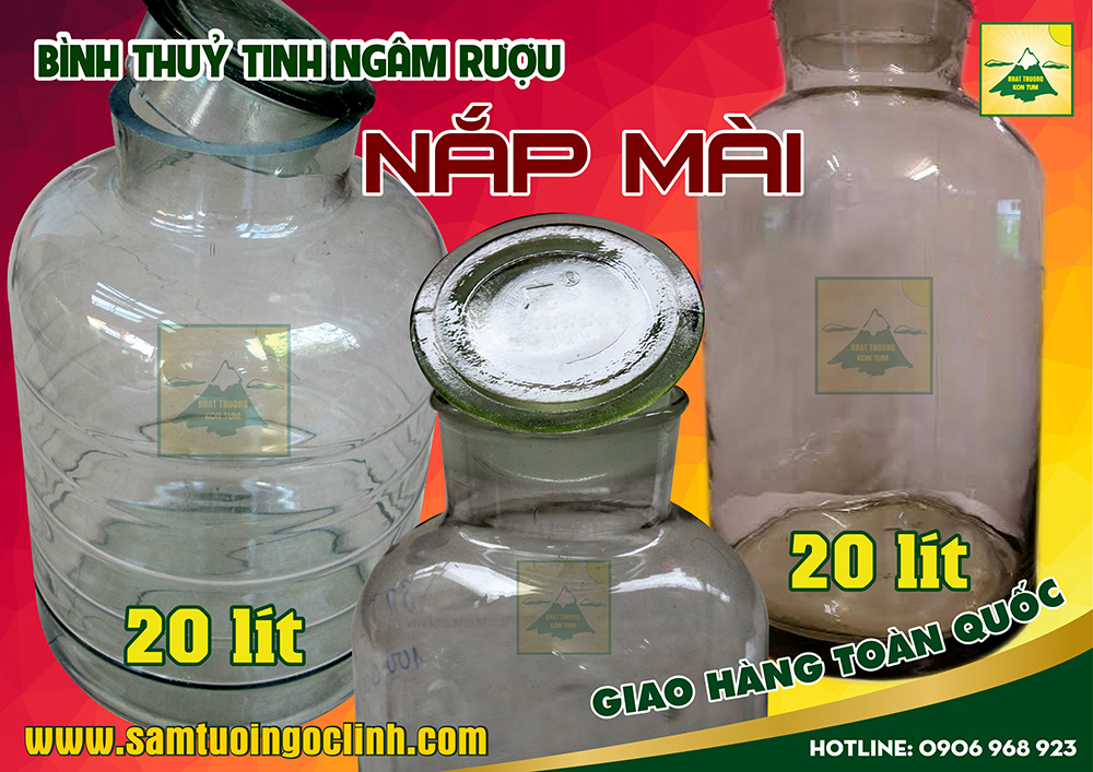 bình thuỷ tinh nắp mài 20 lít ngâm rượu (3)