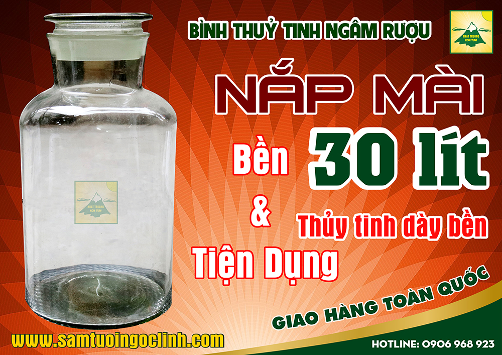 bình thuỷ tinh nắp mài 30 lít (2)