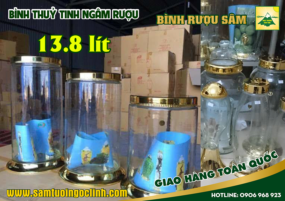 bình thuỷ tinh ngâm rượu sâm 13 8 lít (3)