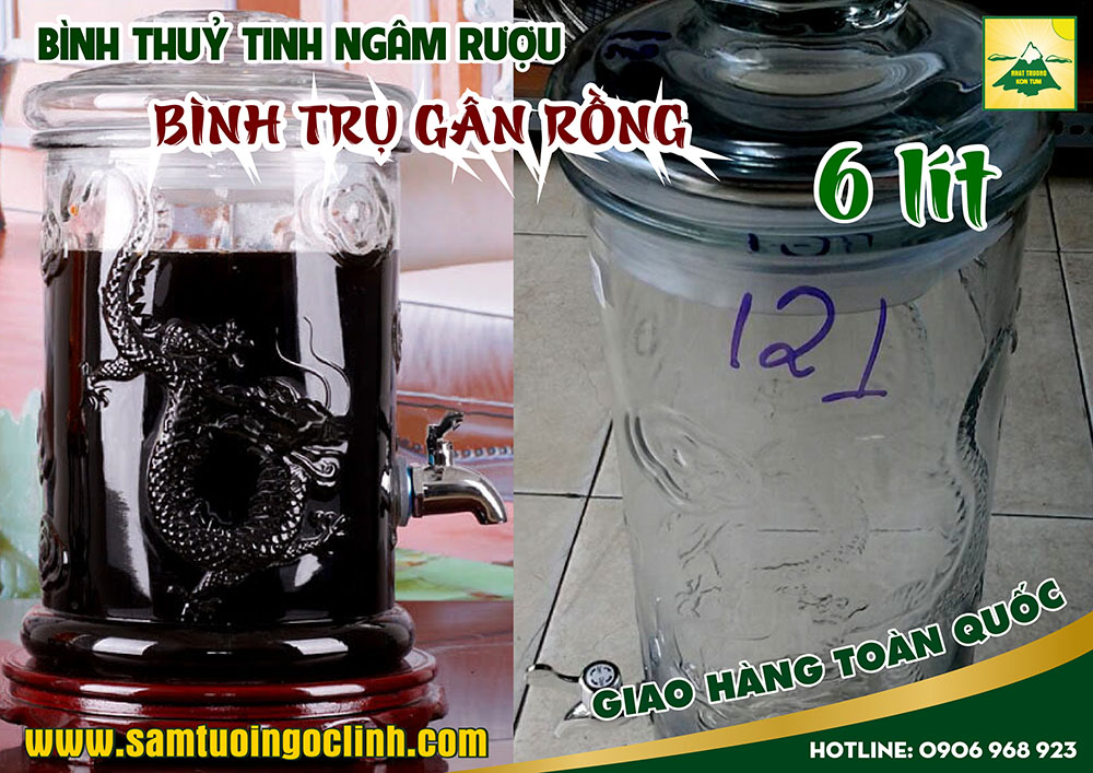 bình thuỷ tinh trụ nổi gân rồng (3)