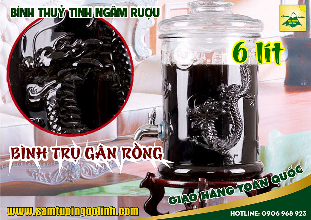 bình thuỷ tinh trụ nổi gân rồng (4)