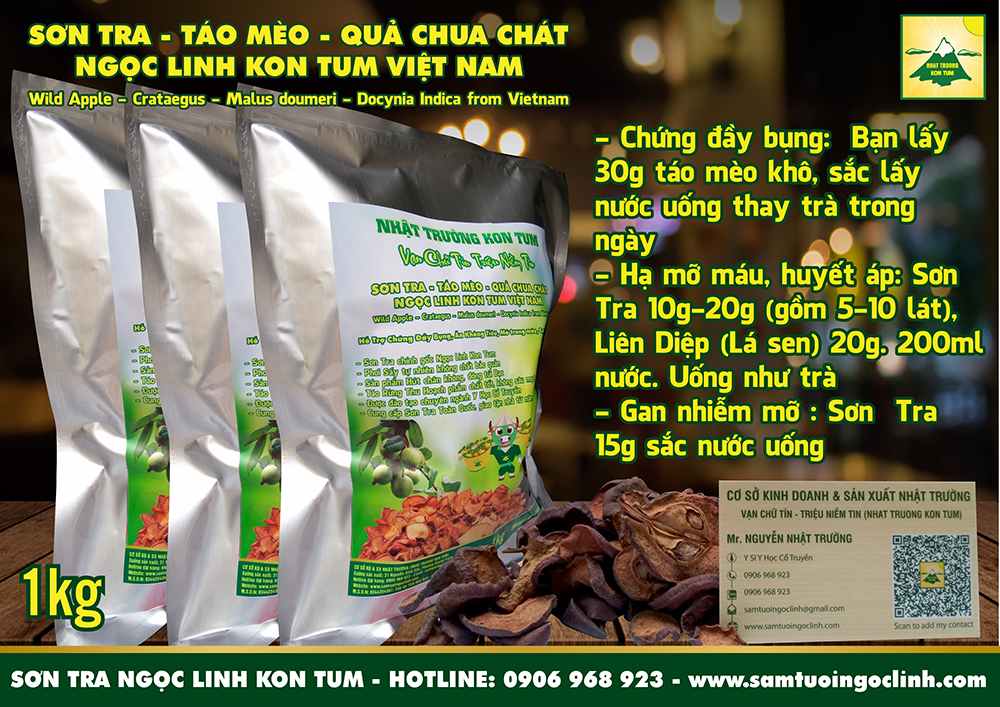 sơn tra táo mèo quả chua chát ngọc linh kon tum (3)