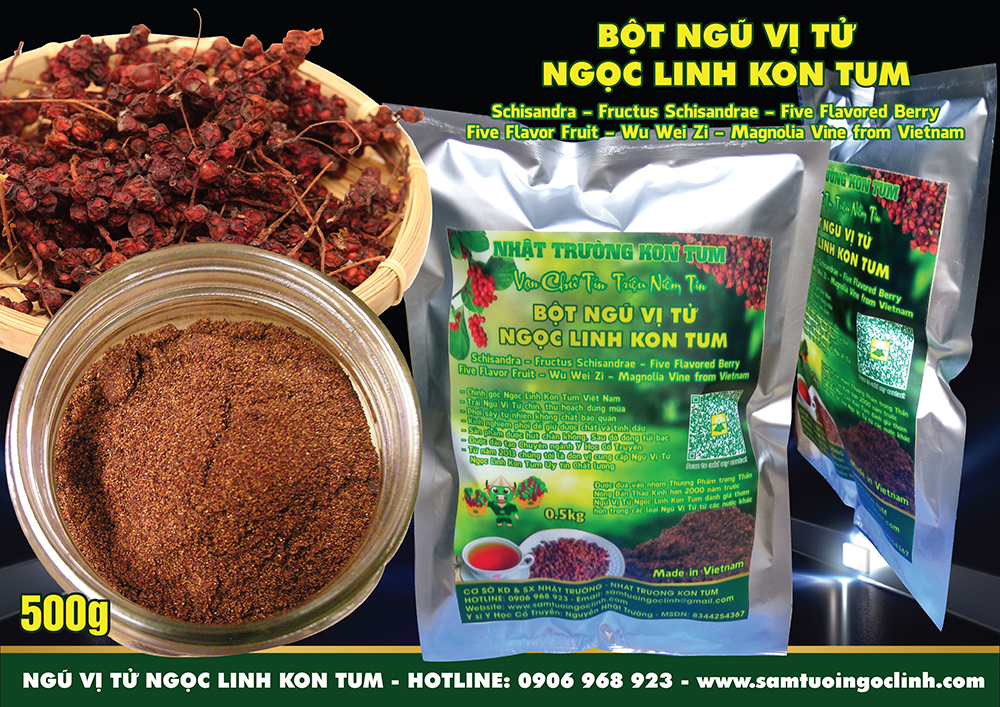 bột ngũ vị tử ngọc linh kon tum (1)