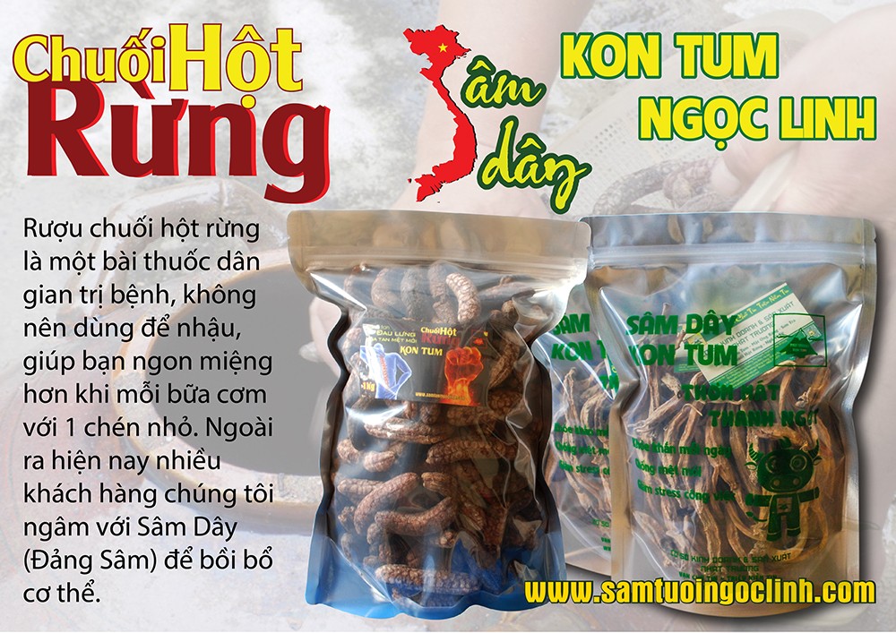 chuối hột rừng sâm dây